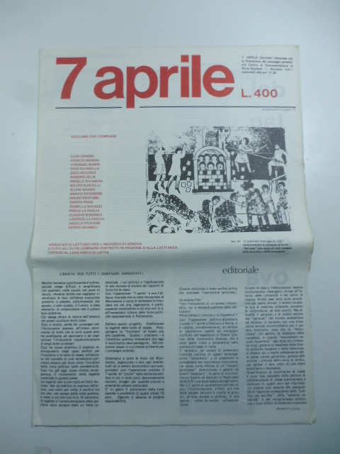 7 aprile. Primo numero maggio 79